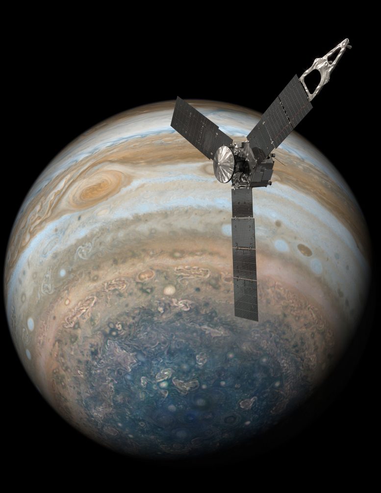 Le vaisseau spatial Juno termine le survol de la grande tache rouge de Jupiter