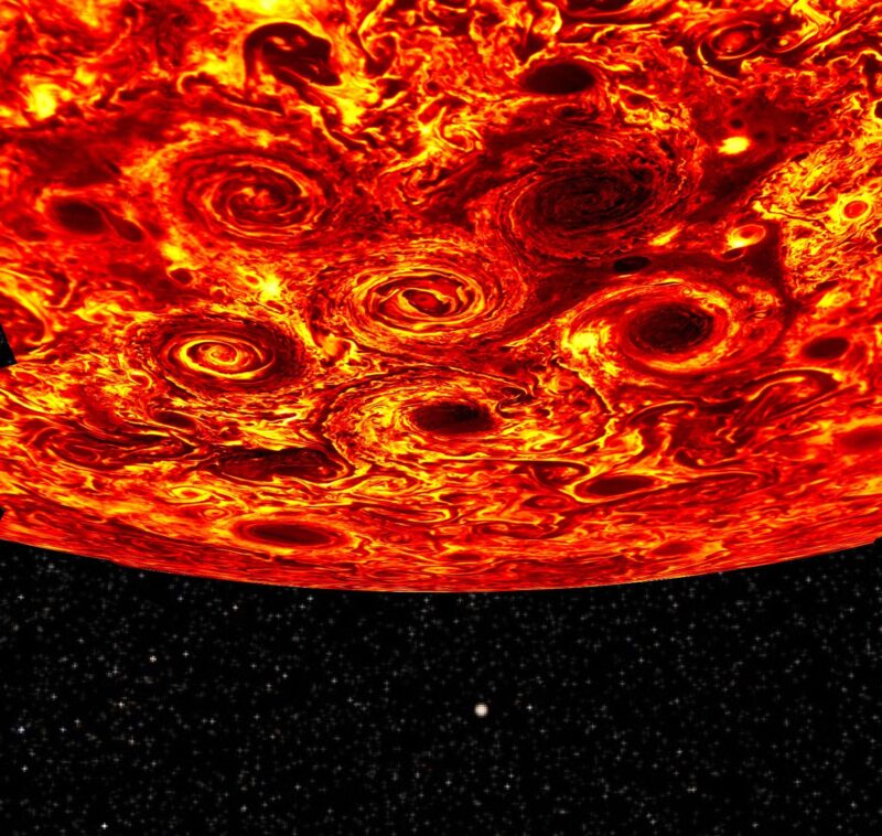Les gigantesques cyclones super polaires de Jupiter sont là pour rester