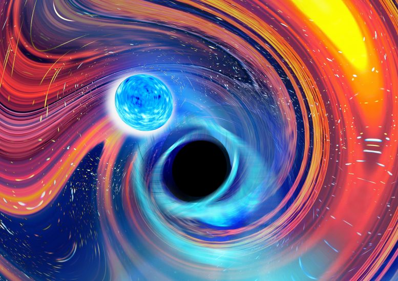 Fusion trou noir-étoile à neutrons
