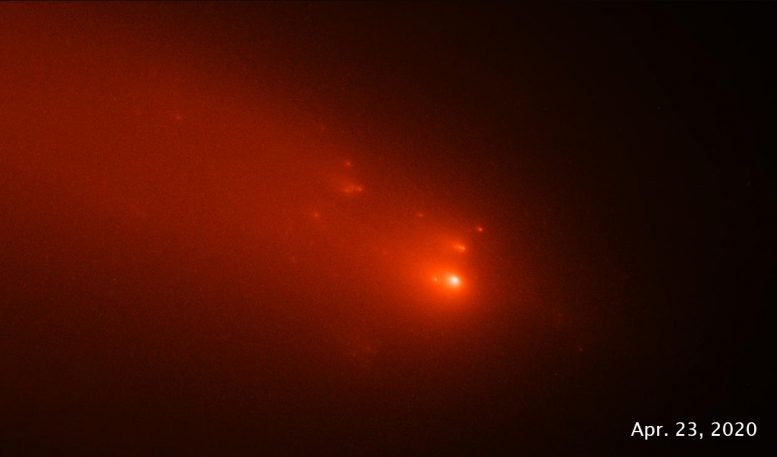 ATLAS de la comète Hubble 23 avril 2020