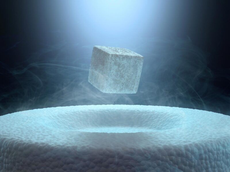 Superconductor Levitation Illustration