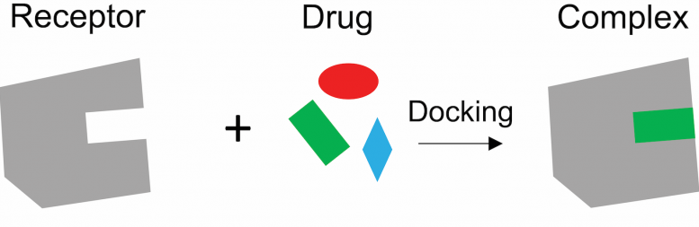 Illustration du récepteur et du médicament