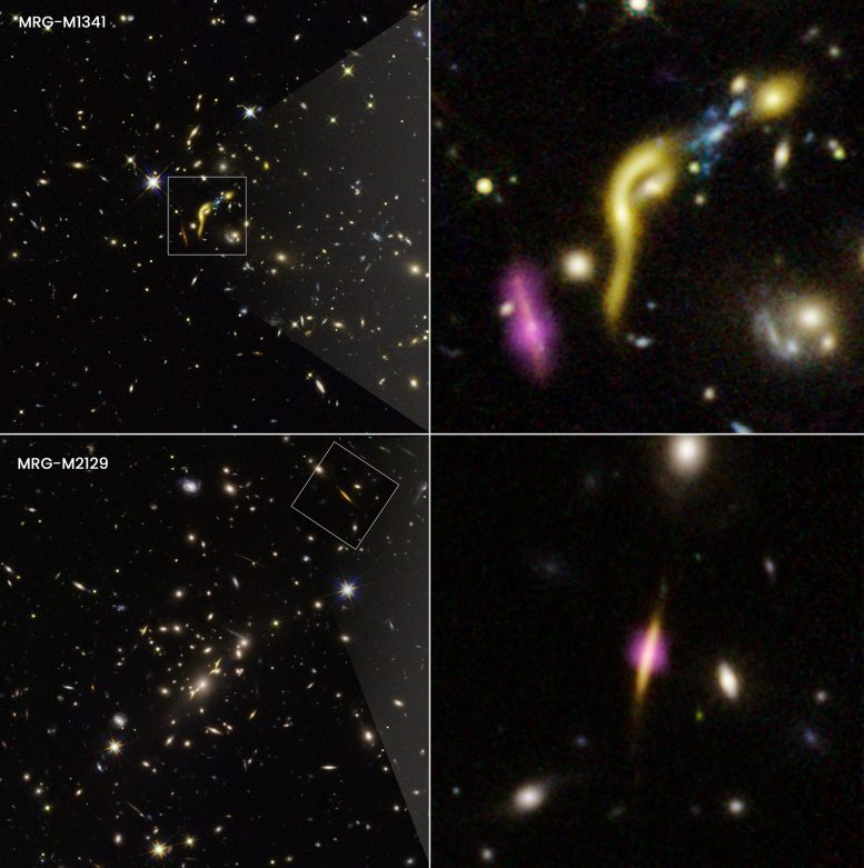 Galaxies REQUIEM à lentille gravitationnelle