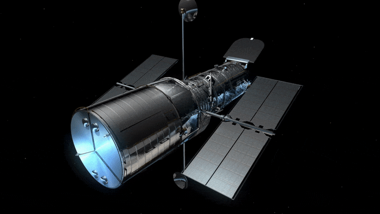 Télescope spatial Hubble à l'intérieur