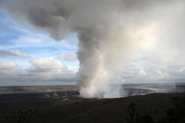 Cendres volcaniques à Hawaï