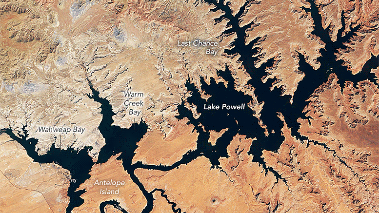 Lake Powell – Le deuxième plus grand réservoir des États-Unis – atteint un nouveau creux