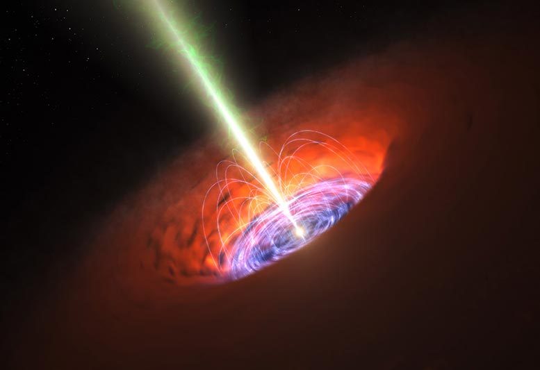 Nourrir le trou noir supermassif