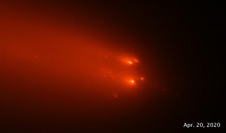 Hubble Comet ATLAS 20 avril 2020