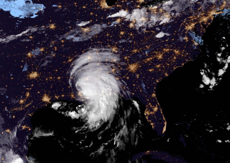 La tempête tropicale Ida passe sur le sud des États-Unis