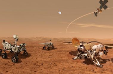 Nouveau concept d'artiste de la campagne de retour d'échantillons de la NASA/ESA sur Mars