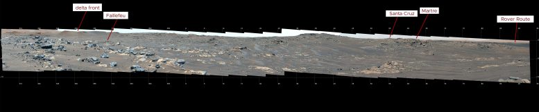 South Seítah Ridges Mars annoté