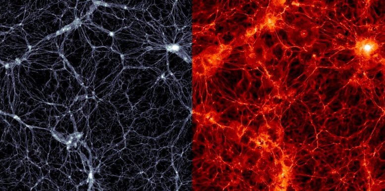 Illustre simulation de matière noire