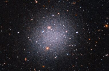 Boule de coton cosmique géante : une galaxie déficiente en matière noire