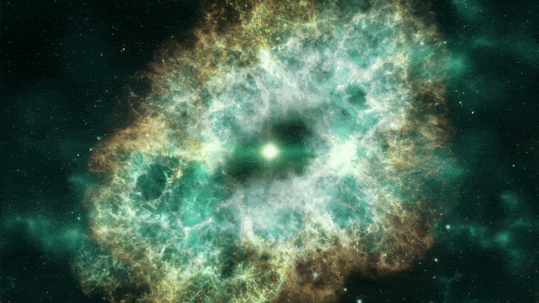 Nébuleuse de l'explosion de la supernova