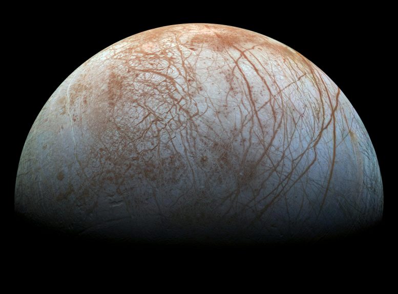 Plumes aqueuses de la lune de Jupiter Europe