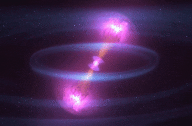 Two Neutron Stars Colliding