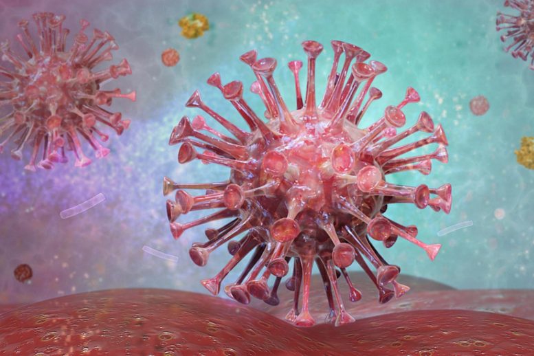 Illustration du virus VIH