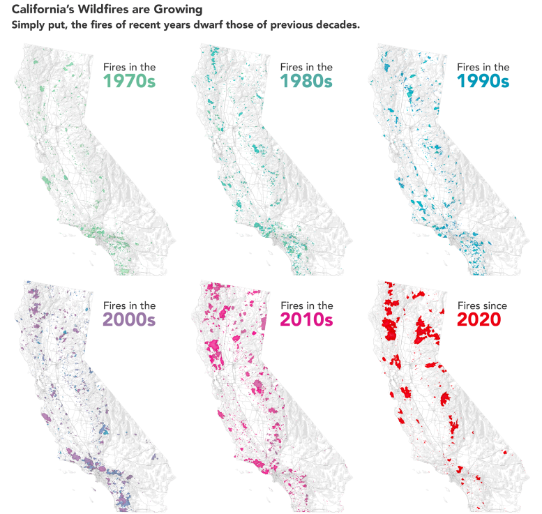 Les feux de forêt en Californie s'étendent