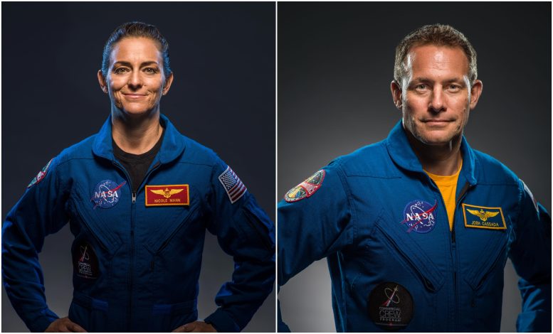 Les astronautes de la NASA Nicole Mann et Josh Cassada