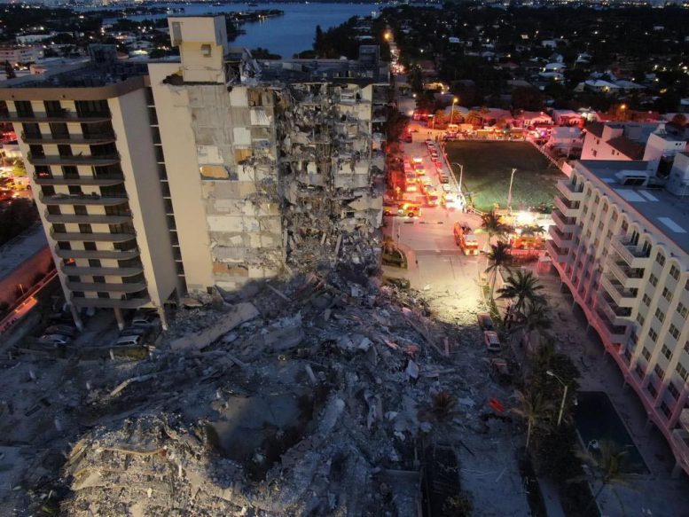 Surfside Condominium Building suite à l'effondrement