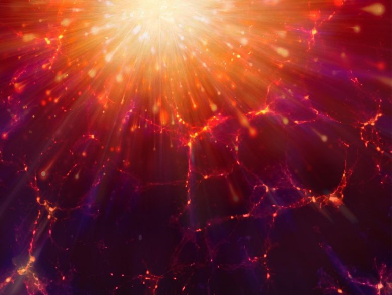 Concept d'expansion du Big Bang de l'énergie sombre