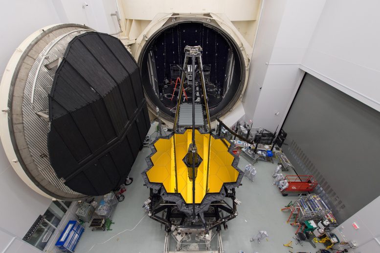 Essais en chambre à vide cryogénique du télescope spatial James Webb