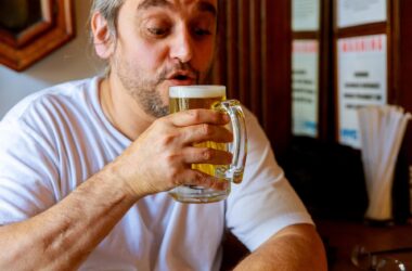 Man Drinking Beer