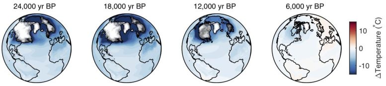 Cartes globales de température