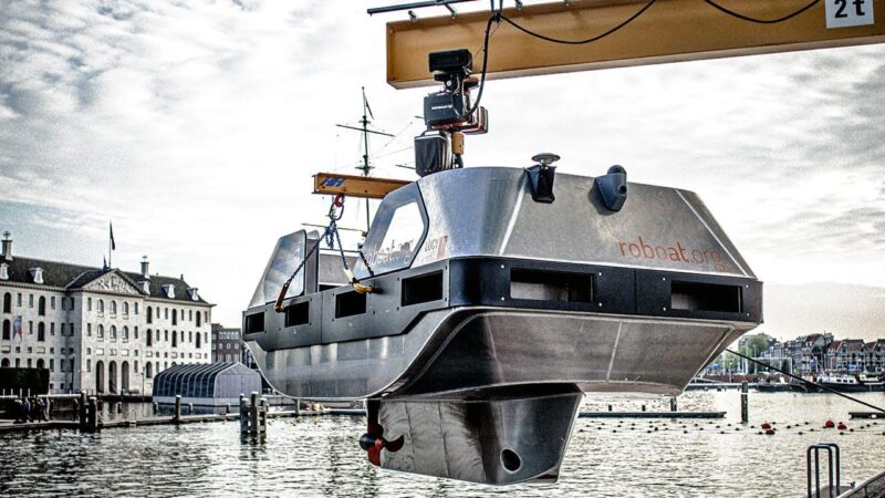 Roboats autonomes - Développés au MIT - Set Sea in Amsterdam Canals