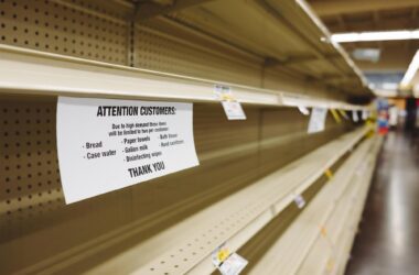 Empty Store Shelves Rationing