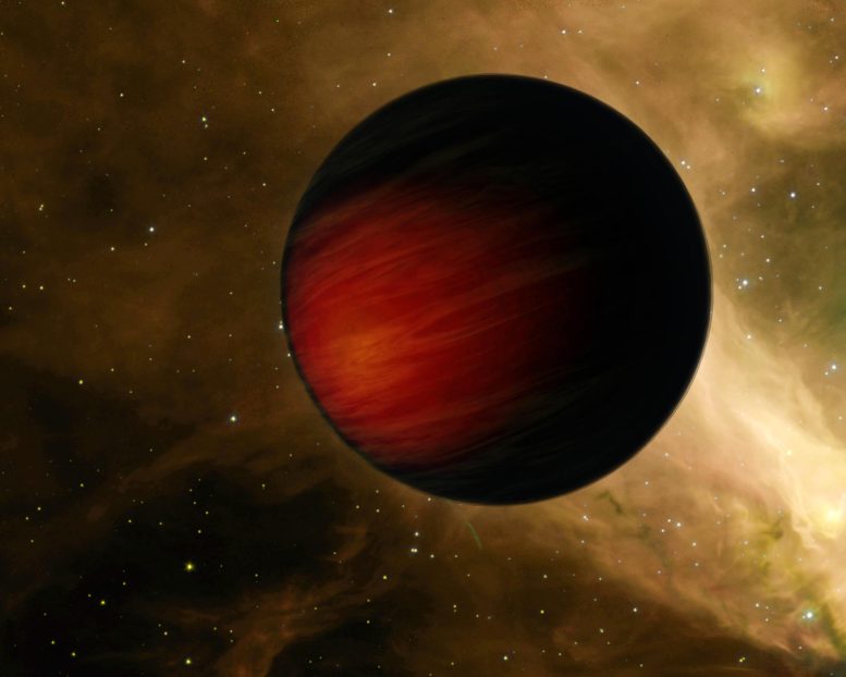 Concept de l'artiste Hot Jupiter Exoplanet