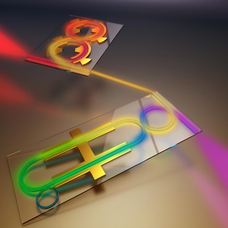 Changement de couleurs pour la photonique sur puce pour alimenter les ordinateurs et réseaux quantiques de nouvelle génération