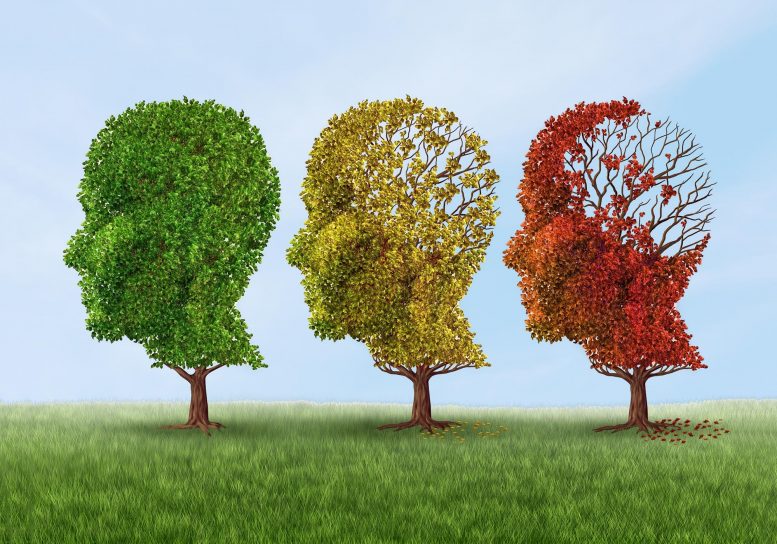 Concept abstrait de la démence Alzheimer