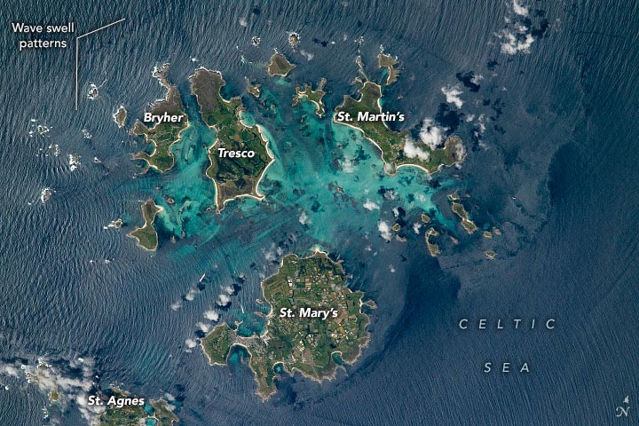 Îles Scilly annotées