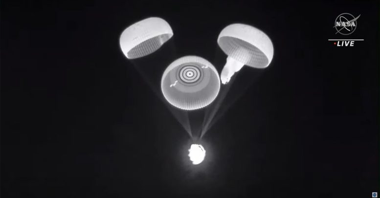 SpaceX Crew-2 Dragon Endeavour Descente