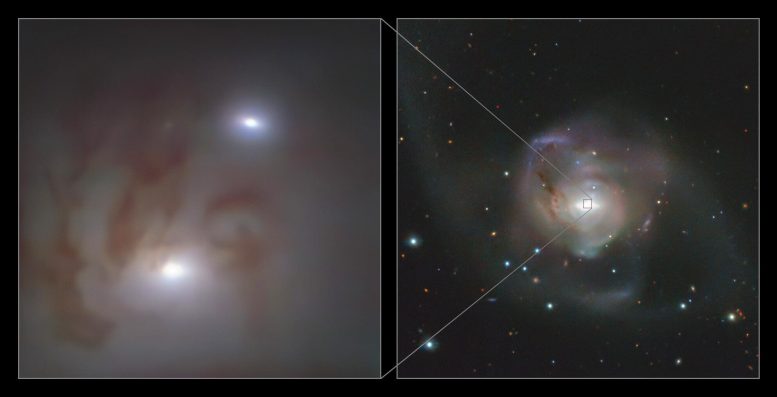 Paire de trous noirs supermassifs la plus proche