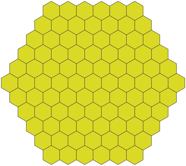 Motif nid d'abeille hexagonal