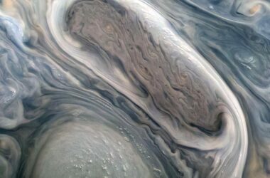 Two of Jupiter’s Large Rotating Storms