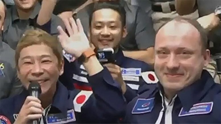 Alexander Misurkin, Yusaku Maezawa et Yozo Hirano