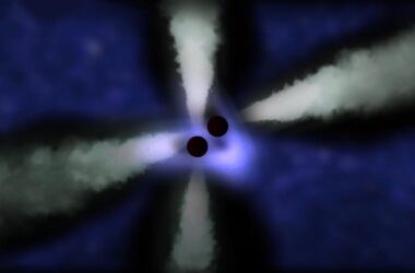 Les astronomes espionnent le quatuor d'énormes cavités provenant de trous noirs géants