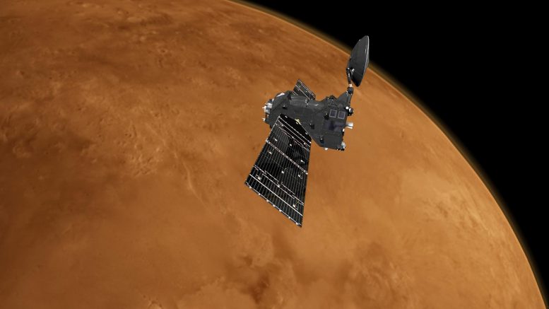 ExoMars Trace Gas Orbiter sur Mars
