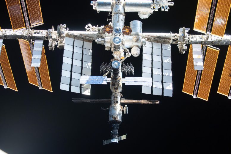ISS depuis le survol de SpaceX Crew Dragon Endeavour 2021