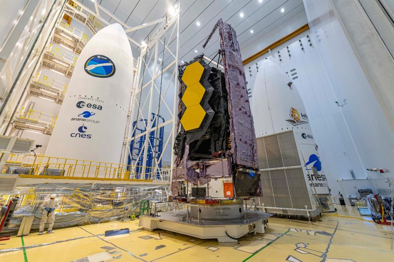 Télescope Webb et carénage Ariane 5