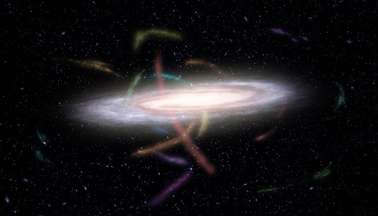 La Voie lactée entourée de dizaines de courants stellaires