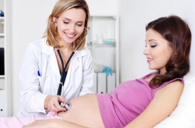 Pregnant Woman with Doctor