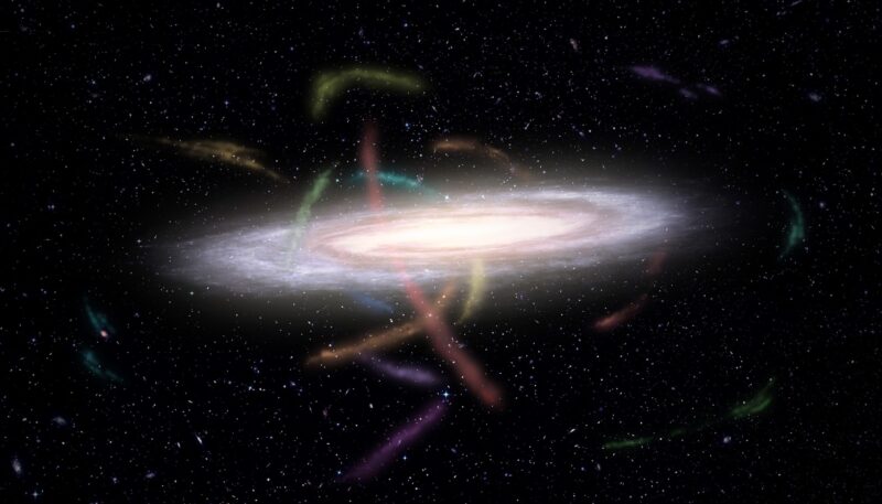 12 courants stellaires dans notre halo galactique : les habitudes alimentaires de la Voie lactée font la lumière sur la matière noire