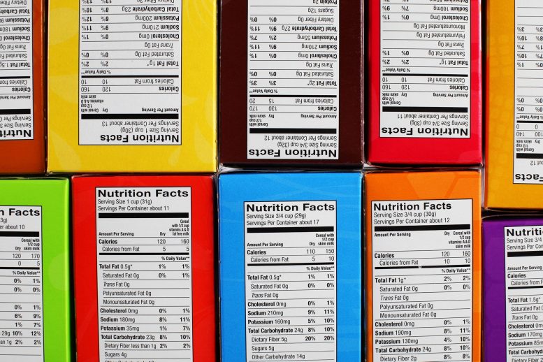 Étiquettes des aliments - Valeur nutritive
