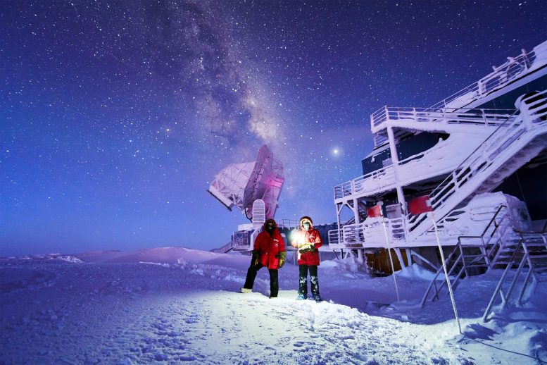 Scientifiques Télescope du Pôle Sud