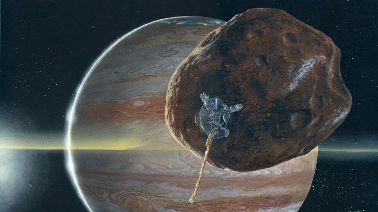Le vaisseau spatial Galileo de la NASA explore le système de Jupiter