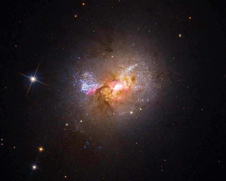  Galaxie naine en Combustion Henize 2-10 